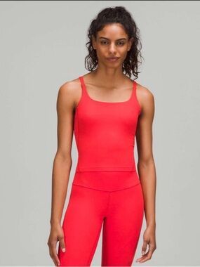 Lululemon strappy Nulu shelf tank top